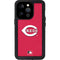 MLB Cincinnati Reds - Solid Distressed iPhone 15 Pro Waterproof Case